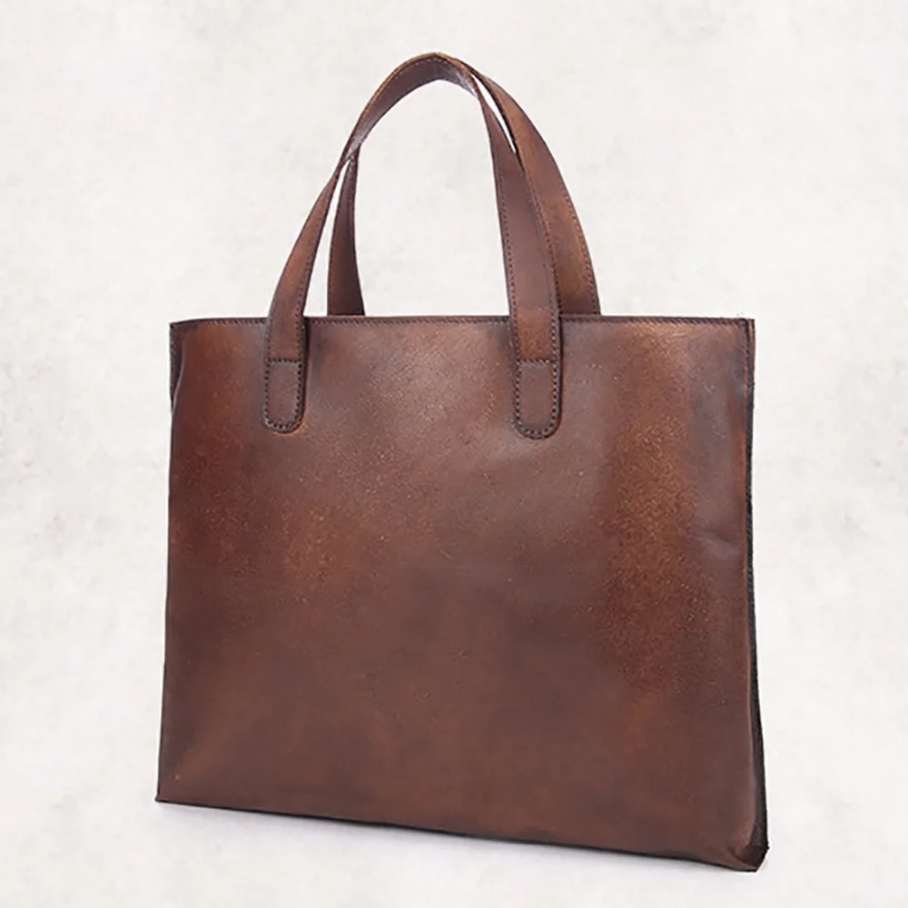 Новинка 100% натуральная кожа мужская деловая сумка тоут повседневная через плечо