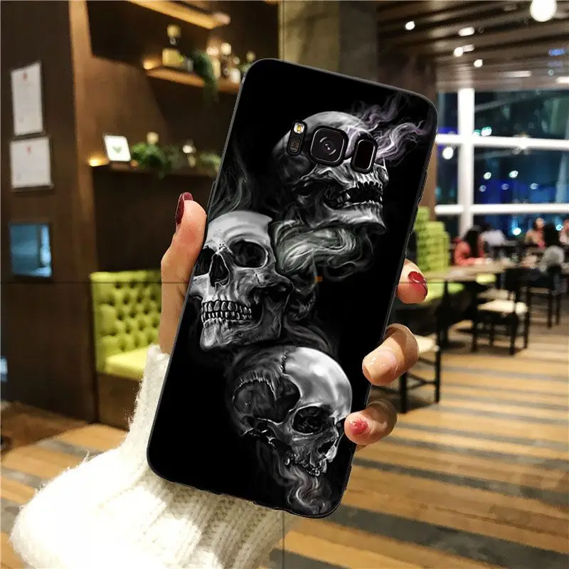 A8 Babaite Grim Reaper Череп Скелет популярный дизайн чехол для GALAXY s7 edge s8 plus s9 plus s5 s6 edge - Цвет: A8