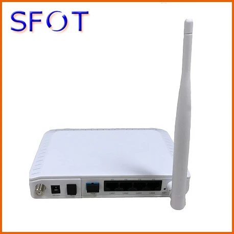 

1 port GE + 3 ports FE +CATV +WIFI ONU SF8004FSCW, dual fibers, can work with HW/ZTE OLT, GPON or EPON for your choice