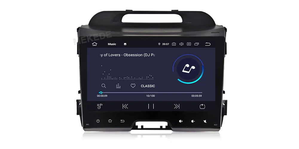 Mekede android 9,0 автомобильный Радио плеер для KIA sportage 2011- автомобильный магнитофон gps DVD PX30 wifi bluetooth carplay DAB