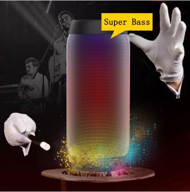 

AEC BQ615PRO Беспроводная bluetooth-колонка, светодиодная цветная аудио уличная портативная мини-колонка, универсальный сабвуфер