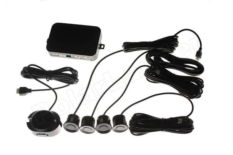 Car Parking Sensor Reverse Backup Radar sound alert System 4 Sensors Buzzer 44 colors car accessory 12V auto Parktronic | Автомобили и