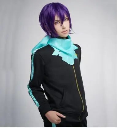 Аниме Noragami косплей yato костюм куртка для мужчин мальчика + брюки шарф |