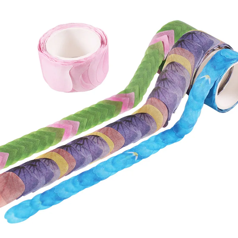 200 шт./рулон украшенное цветочными лепестками лента Washi DIY Скрапбукинг дневник