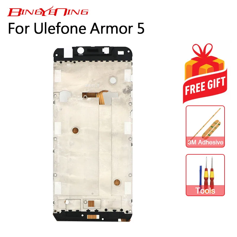BingYeNing новый оригинальный для Ulefone Armor 5 передняя рамка Передняя Крышка корпуса