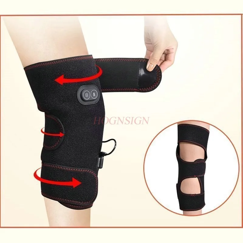 Электрический наколенник массажер для ног вибратор горячего массажа подогрев