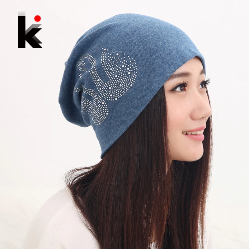 Бесплатная доставка осенне-зимние облегающие шапки шапка-тюрбан с бриллиантами