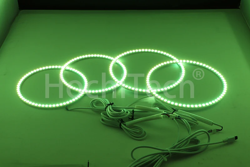 Ультра яркий 5050 SMD многоцветный RGB комплект светодиодов «глаза ангела» с пультом дистанционного управления для Chrysler 300C 2004 2005 2007 2008 2009 2010