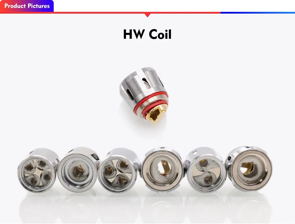 Volcanee 3 шт./лот HW1/2/3/4 HW-N 0.2ohm HW-M 0.15ohm замена катушки для Элло танк электронная сигарета катушки голова атомайзера IJust 3 катушки