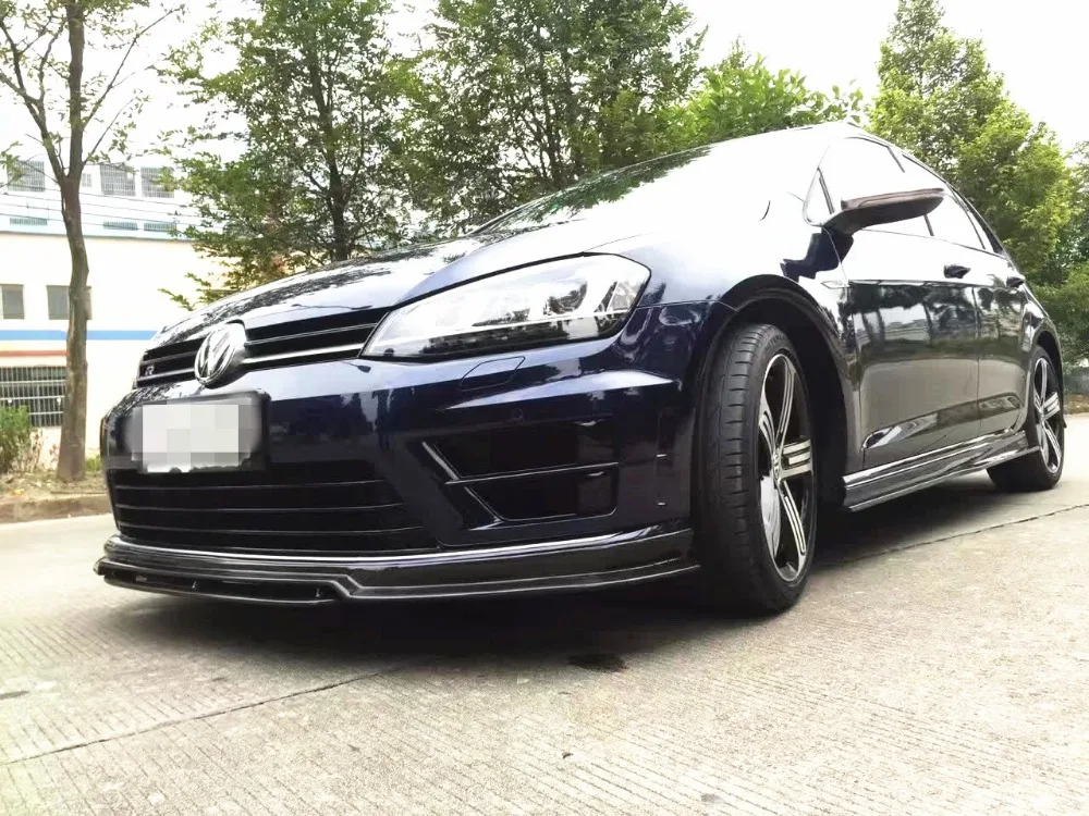 Гольф MK7R боковые юбки расширение/2 шт./компл./RZA Стиль углеродного волокна сторона юбки панели для GOLF R MK7