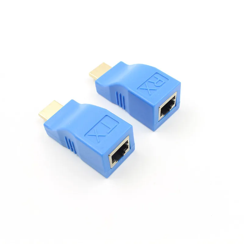 HDMI совместимый удлинитель для сети RJ45 передатчик приемник TX RX Cat5e CAT6 Ethernet кабель