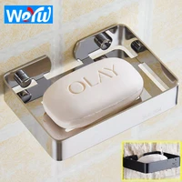 weyuu stainless steel soap rack shelf bathroom soap dish wall mount toilet soap dish black