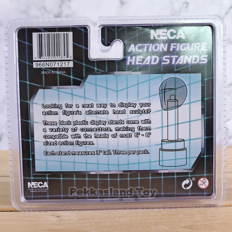 Экшн-фигурки NECA выставочные стенды для головы черные 3 упаковки другие фигурки