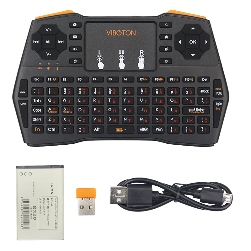 Портативный мини клавиатура 2 4G Беспроводной английский/испанский/русский