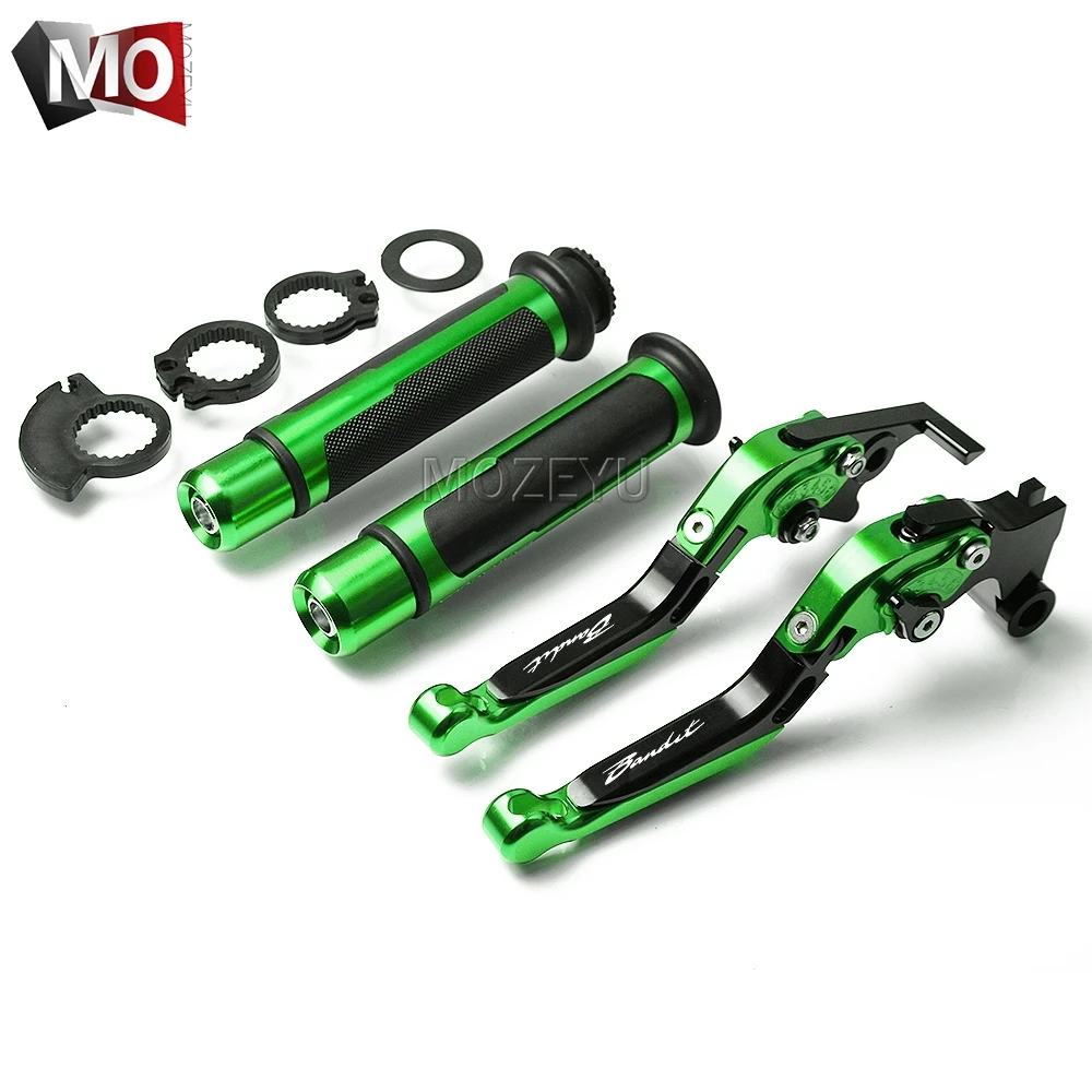 Black Green Мотоцикл с ЧПУ Регулируемые сцепные рычаги руль штыри для Suzuki GSF1200 GSF 1200 BANDIT 2001-2006 2002 2003 2004 - Цвет: Black Green