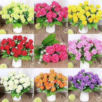 1 букет из 8 искусственных пластиковых цветов гортензии Декор для дома невесты