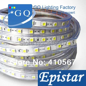 

(zhai ban )CP1-10m factory direct/hot sale DHL Fedex 5050 LED strip white 220v 230v 240v led tape LED Ribbon Waterproof