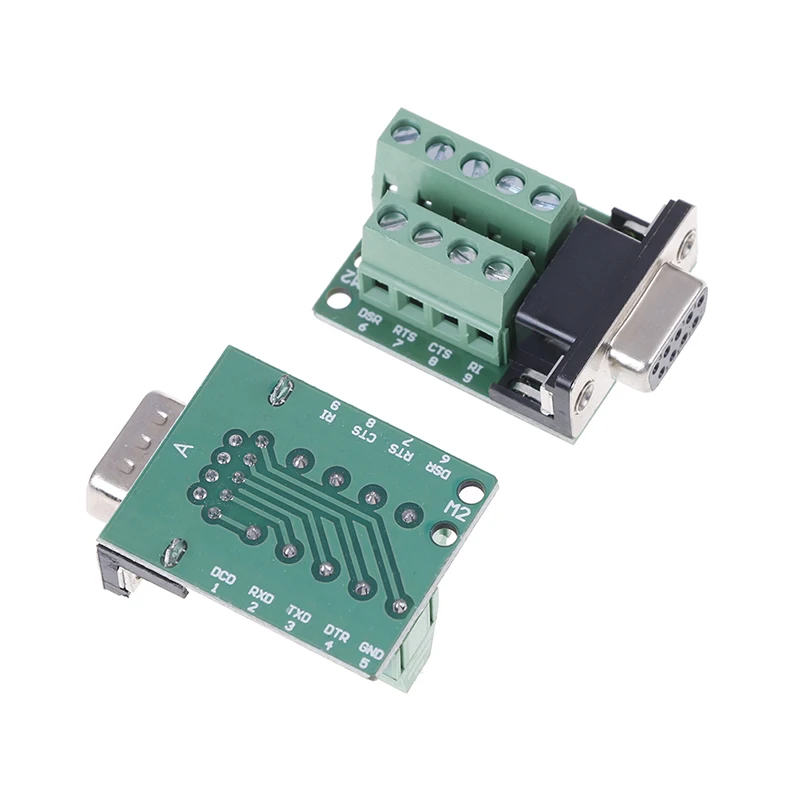 Соединитель DB9 папа/Мама 1 шт. адаптер сигналов модуль клеммы RS232