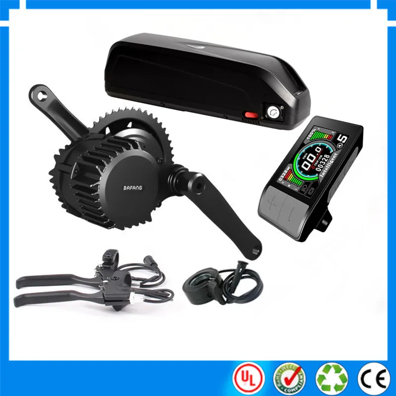 EU/US No tax Bafang BBSHD mid drive 48V 1000W комплекты электродвигателей для электровелосипедов с 48 V/52 V 17.5Ah литий-ионный аккумулятор для электровелосипеда
