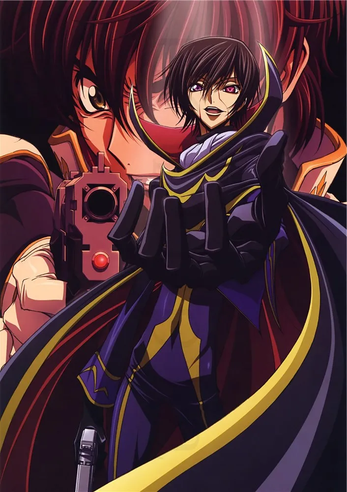 Код Geass плакаты японский мультфильм наклейки на стену с белым покрытием бумага печатает Высокое разрешение гостиная спальня домашнего искусства бренд