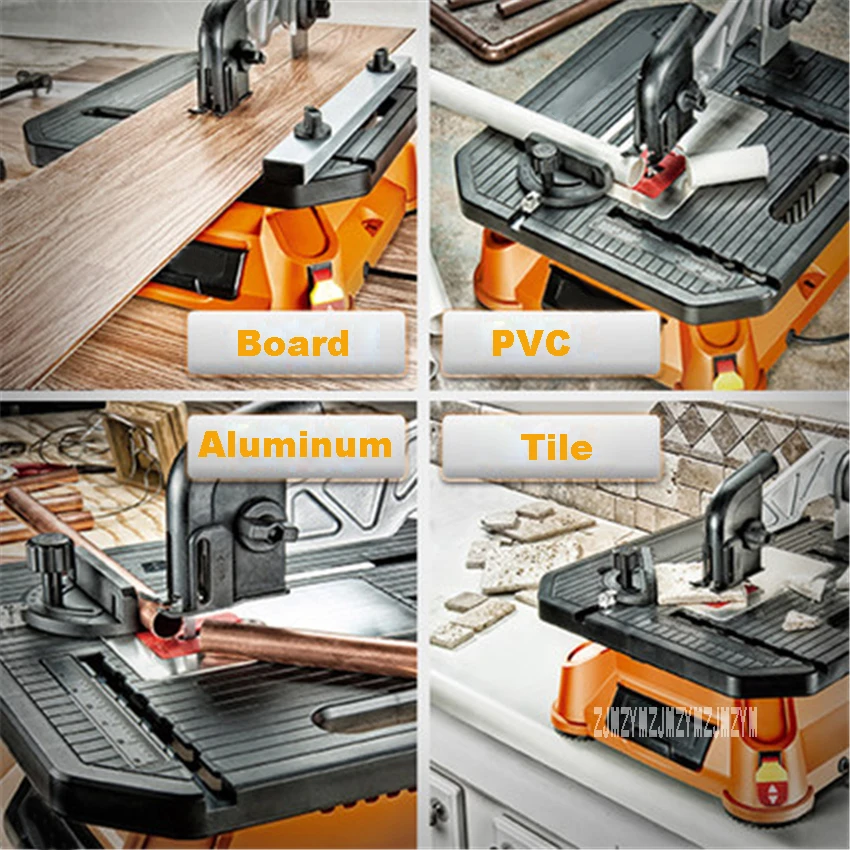 

WX572 Multifunctional Table Panel Saw Curve Saw Woodworking Table Sawing Machine For Wood/PVC/Aluminum/Tile Cutting 220V 650W