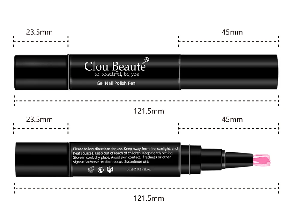 Clou Beaute 60 чистых цветов гель лак для ногтей ручка paznokcie Маникюр УФ-гель для ногтей Гибридный гель лак для ногтей набор гель-краски