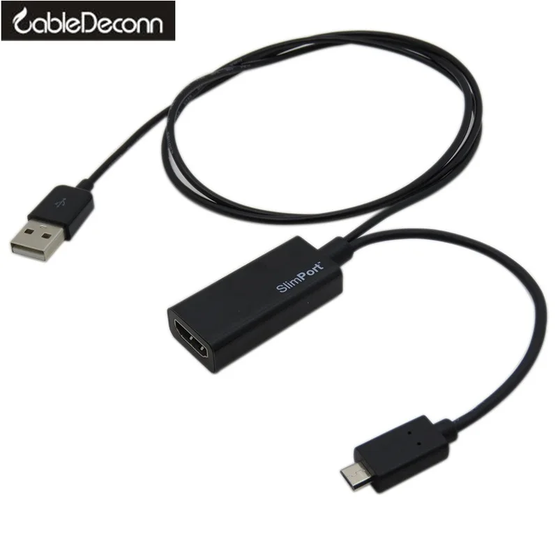 Кабель адаптер SlimPort к HDMI HDTV для Google Nexus 4 5 7 LG G2 G Pro Flex с USB|slimport to hdmi|to hdmihdmi hdtv |