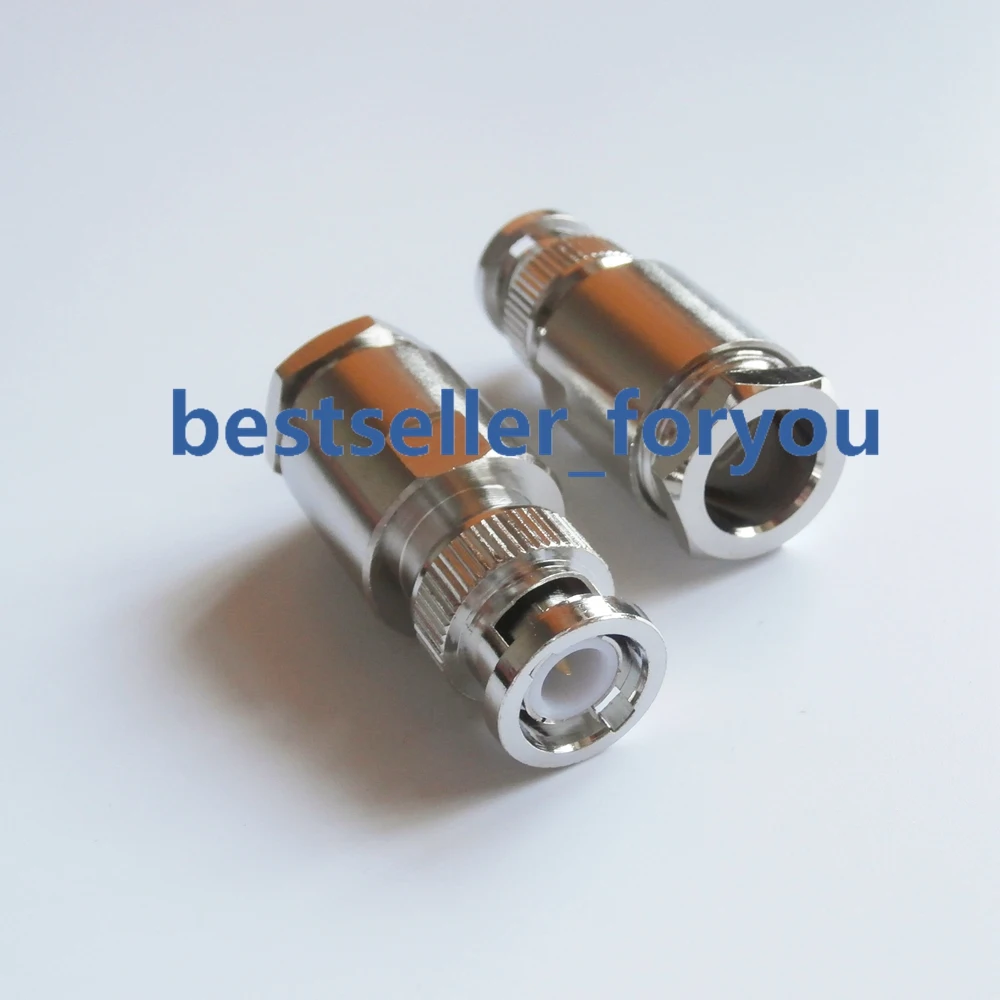 BNC male Q9 plug clamp RG8 RG213 LMR400 RG214 прямой радиочастотный соединитель для