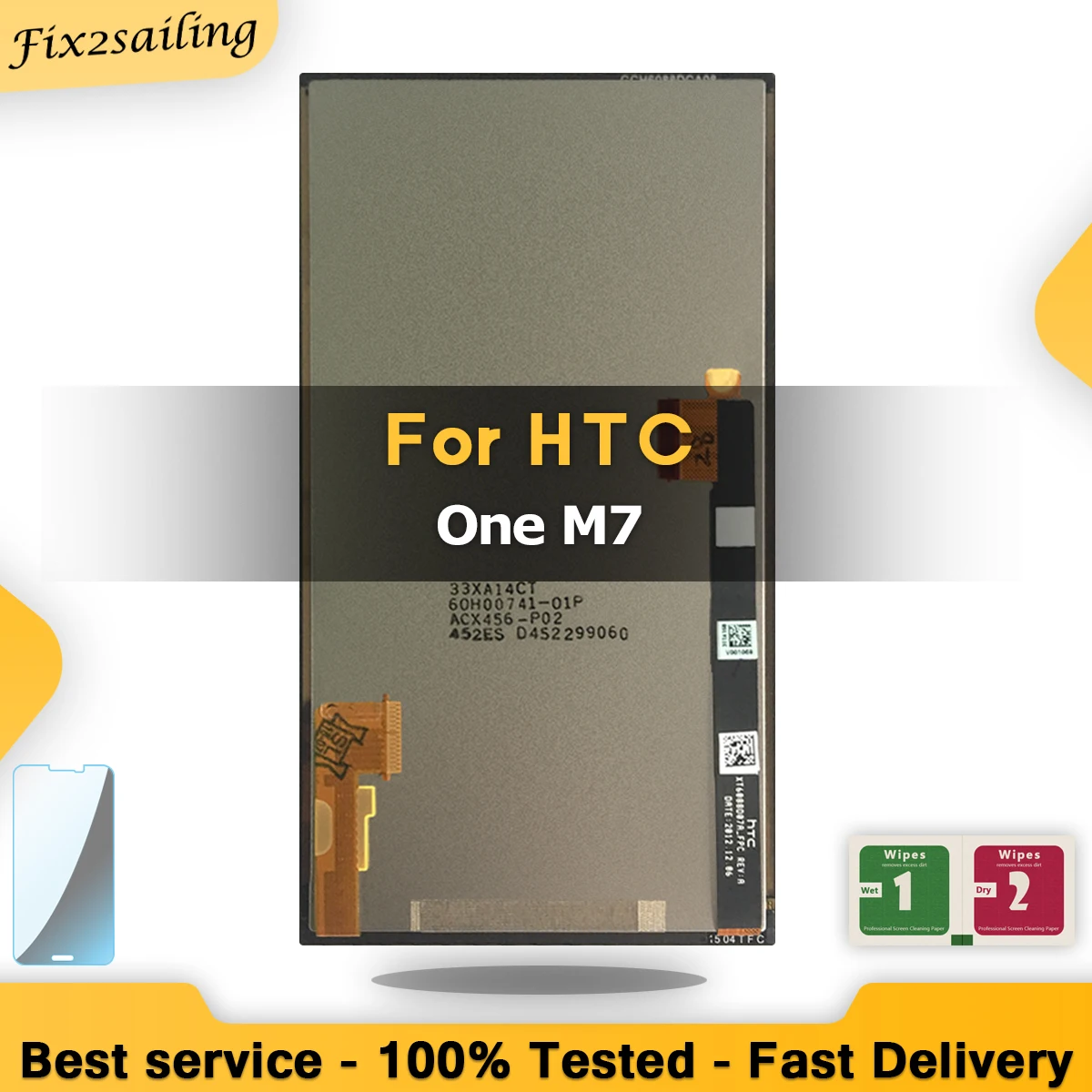 ЖК экран с дигитайзером на HTC One M7 802D 802 Вт 100% тестирование замена одной или двойной