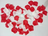 10packs 1000pcs wedding confetti artificial rose petals white mixed red for flower girls home bed valentines day decorations