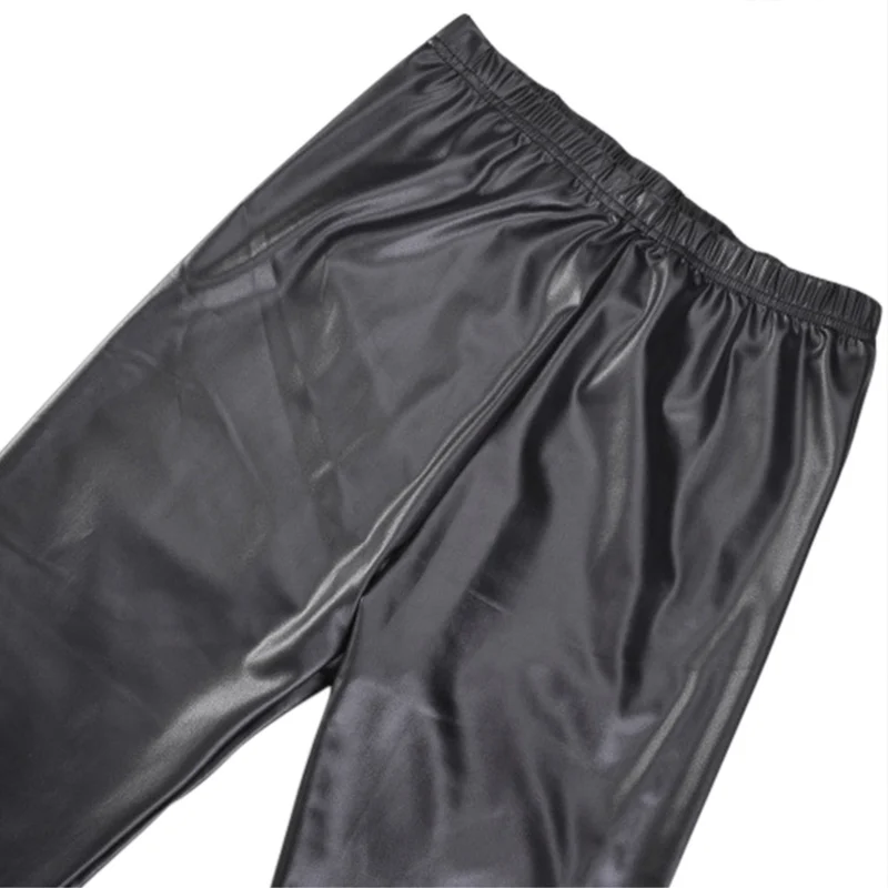 Girl's Leather Pencil Pants Thin Autumn Low Waist Slim Elastic PU 2019 Hot Fashion Ladies Solid Skinny Trousers | Женская одежда