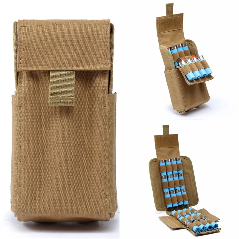 

Tactical Airsoft 25 Round 12 Gauge Shells Reload Magazine Molle Pouch Military Hunting 12GA Ammo Bandolier Cartridge Bag
