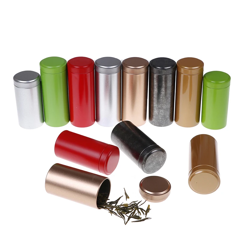 Мини Алюминиевые коробки для хранения чая Caddy герметичные банки кофейного