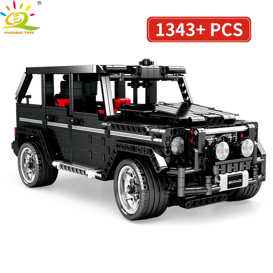 HUIQIBAO игрушки 1343 шт g-класс Спортивный Автомобиль SUV строительные блоки для детей