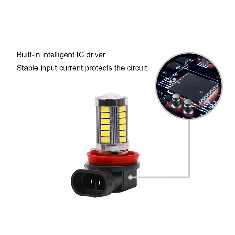 BOAOSI 2x Супер Белый H8 H11 CREE Chip 5630 Светодиодный противотуманный светильник для Renault