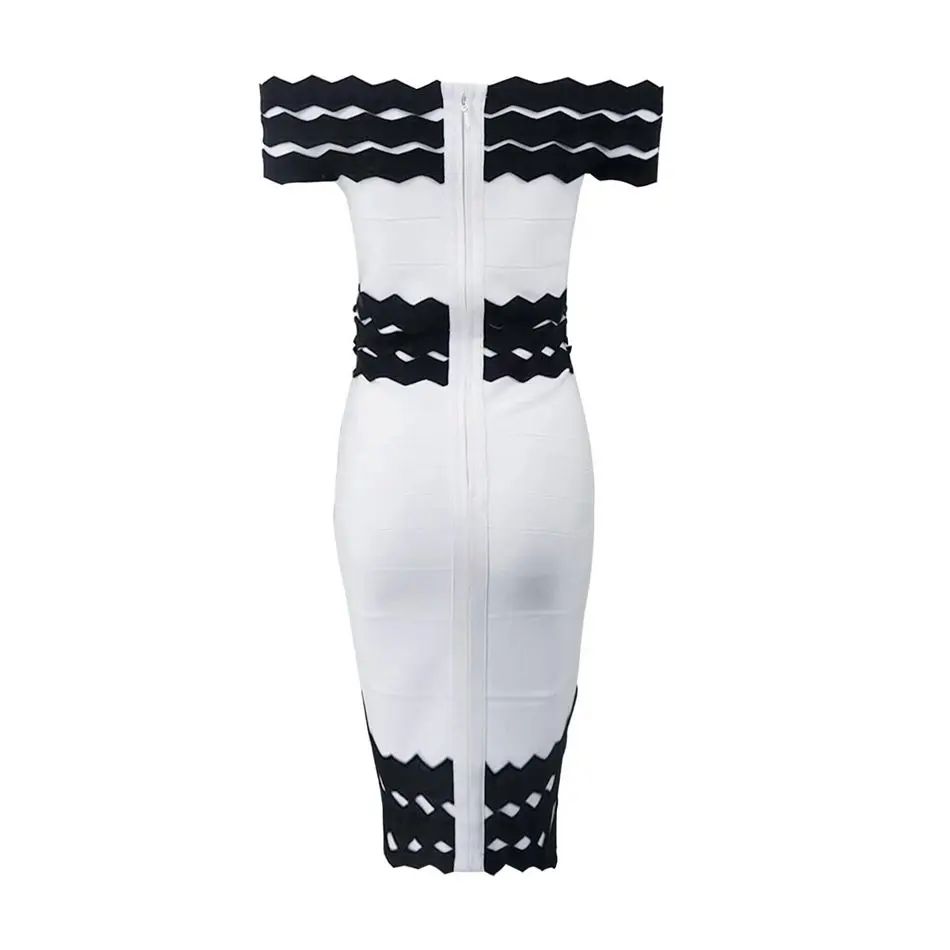 2017 новые зимние Бандажное платье Для женщин знаменитости партия короткий рукав с