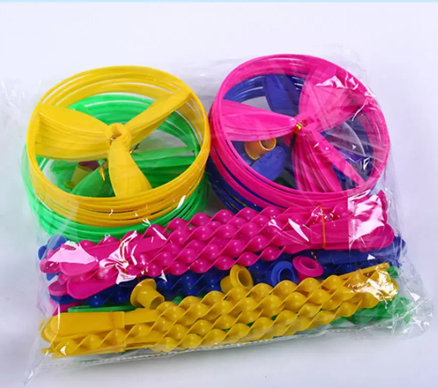 80PCS random 80 шт. наружные инновационные бамбуковые Детские летающие игрушки Стрекоза блюдце Безопасность Красочные НЛО От 2 до 15 лет Игрушки для малышей забавные спортивные хорошие подарки - Цвет: 80PCS random
