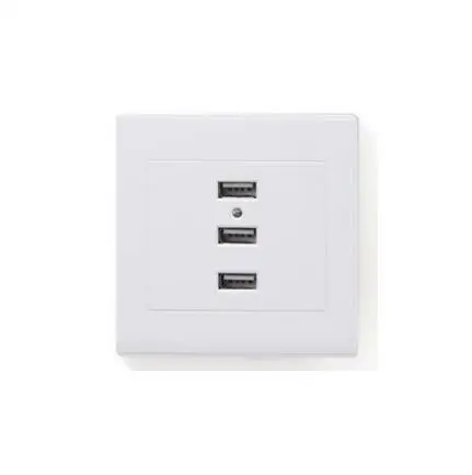 3 ports 110 v-250 V USB настенная розетка электрические настенные Зарядное устройство док-станции разъем постоянного тока 2/3/4/6 портов USB 5V 3.1A Мощность адаптер штепсельной вилки - Тип: 3 ports