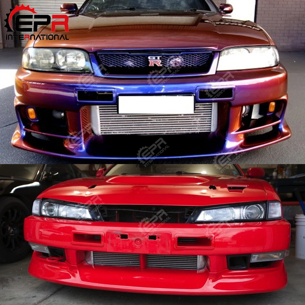 Для Nissan Skyline R33 FRP стекло волокно бампер вентиляционные отверстия нисмо N1 Передняя