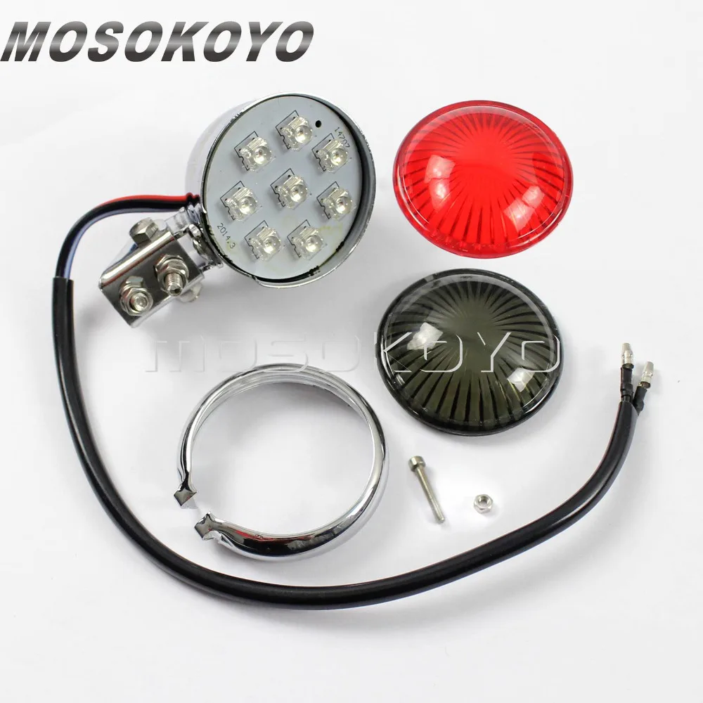 Хромированный светодиодный стоп светильник для Harley Chopper Cafe Racer| |