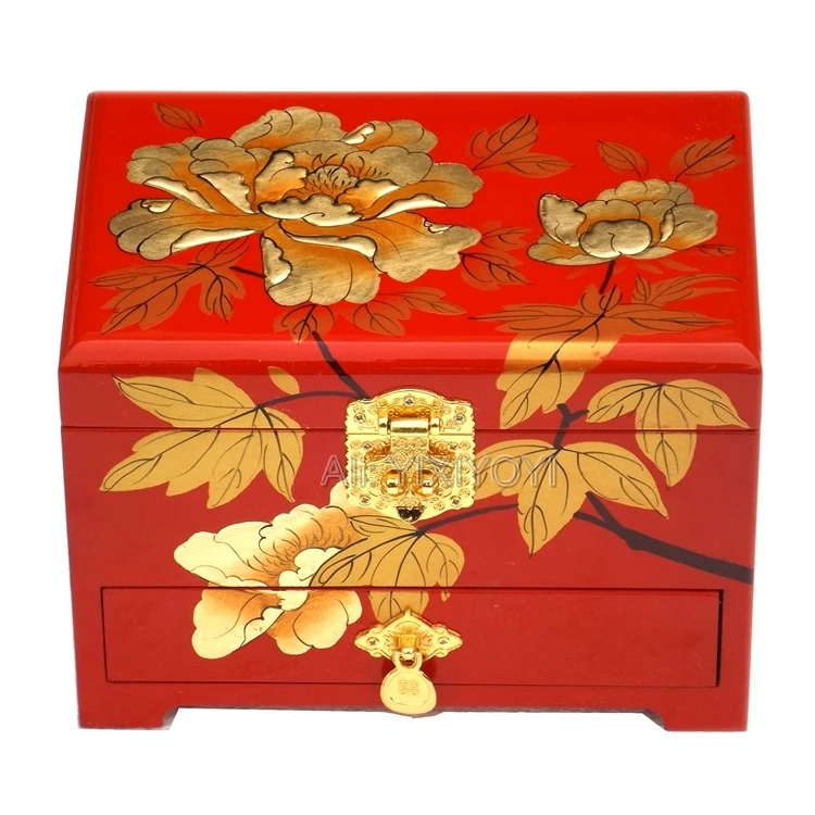 Деревянная шкатулка для ювелирных украшений с зеркалом 3 слоя|Упаковка и стойки