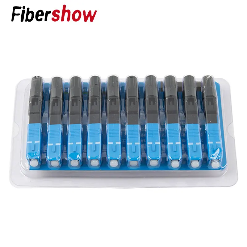 Волоконно оптический Быстрый Соединитель FTTH SC APC Одномодовый волоконно адаптер