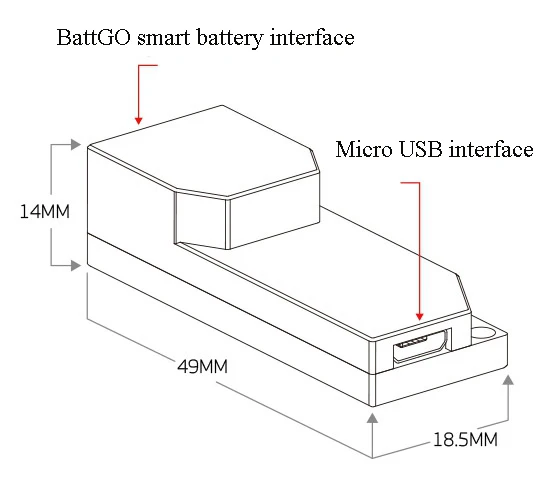 1PC ISDT BG-Linker BattGO Smart Battery Adapter Charger Charging Units with Micro USB Cable for RC Aircraft UAV Drone | Игрушки и хобби