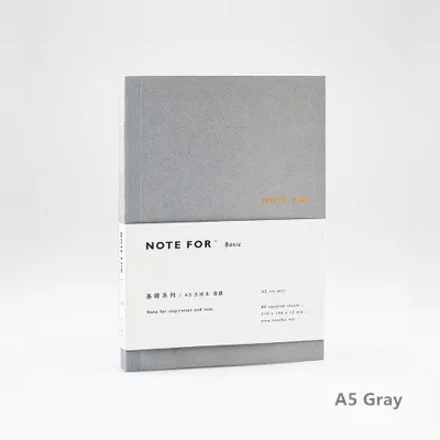 Gray Notebook A5 блокнот с обложкой 25 к тетрадь в твердой обложке крафт-Блокнот Канцелярские Товары для офиса и школы Papelaria notebook s и Journals - Цвет: Gray Notebook
