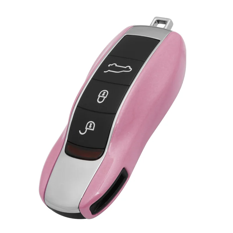 Car Styling Key Cover Shell Case For Porsche Cayenne Boxster 986 987 Panamera Macan TPU Remote Wallet Accessories | Автомобили и