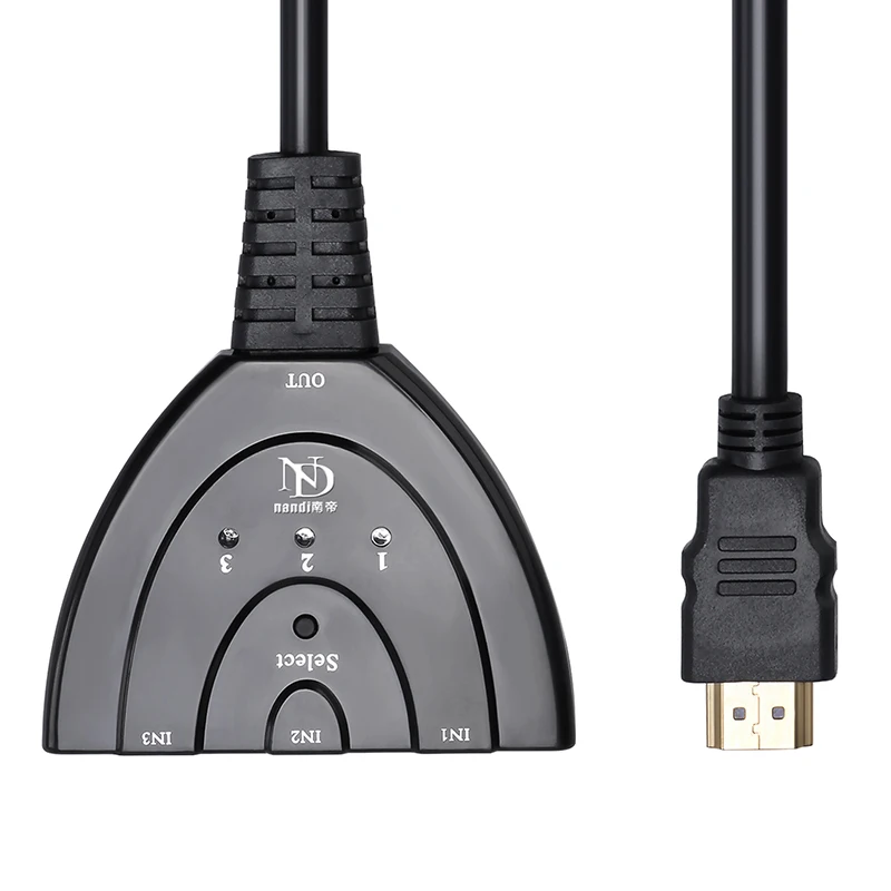Hdmi хаб HDMI сплиттер Авто переключатель 3 порта с 1080P 3D кабель адаптер конвертер для