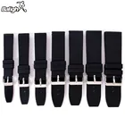 Пряжка из нержавеющей стали 16182022242628 мм Браслет С Рисунком бабочки ремень унисекс черный