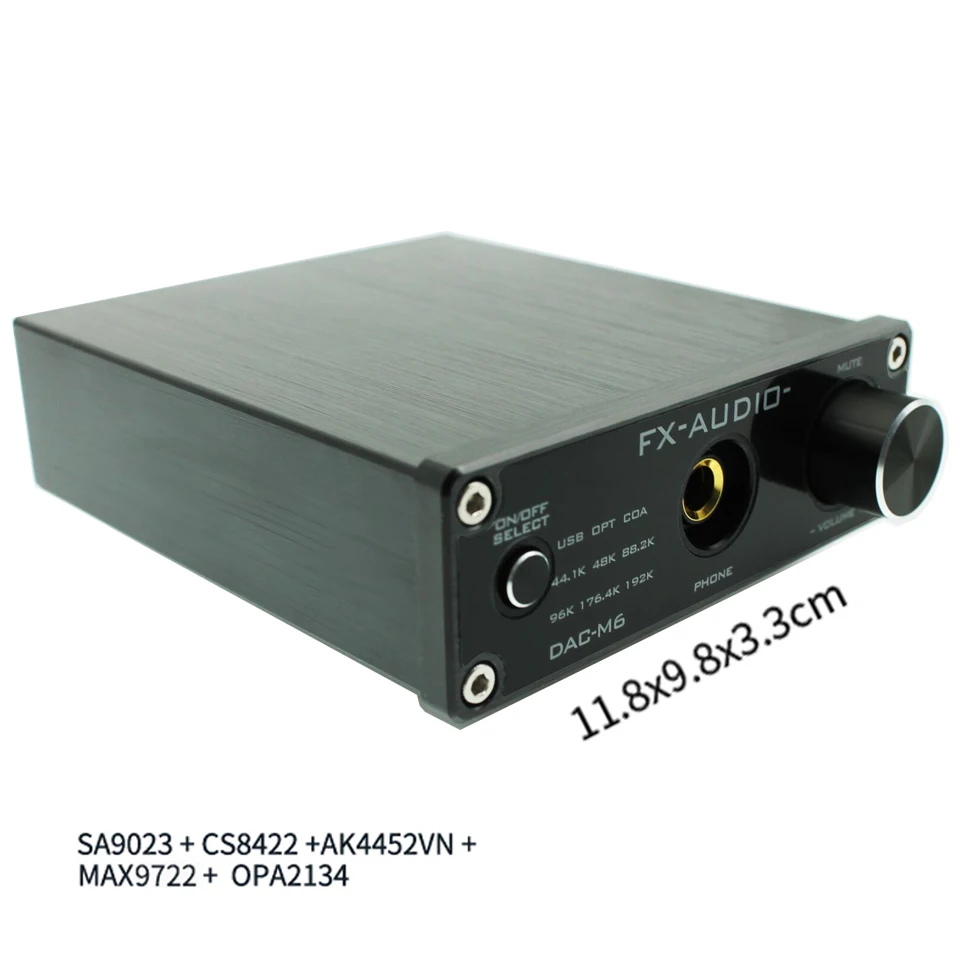 FX AUDIO DAC M6 мини HiFi 2 0 цифровой аудиодекодер вход USB/коаксиальный/оптический выход