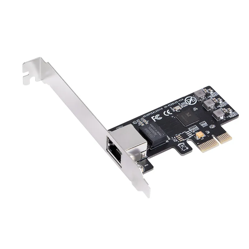 Сетевая карта PCI Express X1 RJ 45 Port 2 5G/1000M/100M/10M гигабитный Ethernet адаптер Проводная сеть LAN
