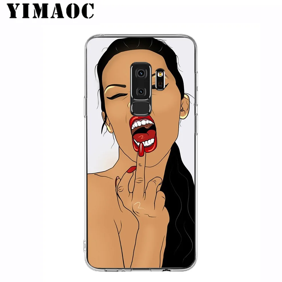 Lovely Cute Fashion Girl Soft Silicone Case for Samsung Galaxy A5 A6 Plus A7 A8 A9 2018 J3 J5 J6 J7 2016 2017 EU Version |